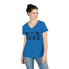 Load image into Gallery viewer, Book Nerd Ladies' V-Neck T-Shirt