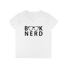 Load image into Gallery viewer, Book Nerd Ladies' V-Neck T-Shirt