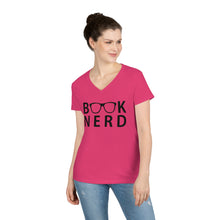 Load image into Gallery viewer, Book Nerd Ladies' V-Neck T-Shirt