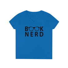 Load image into Gallery viewer, Book Nerd Ladies' V-Neck T-Shirt