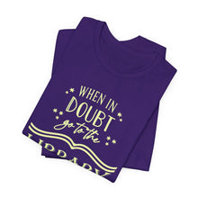 Load image into Gallery viewer, Magical Library Lover T‑Shirt – "When In Doubt Go to the Library" Bookish Tee