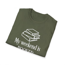 Load image into Gallery viewer, T-Shirt — "My Weekend Is BOOKED" Book Lover Graphic Tee