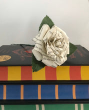 Load image into Gallery viewer, Book Page Paper Rose Bouquet