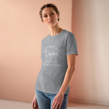 Load image into Gallery viewer, Jane Austen&#39;s Pride and Prejudice- Looking for my Darcy in a world of Wickhams Women&#39;s Premium Tee
