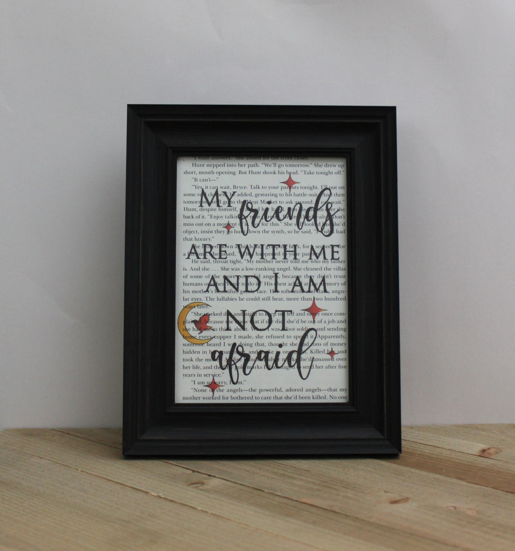 My Friends Are With Me And I Am Not Afraid Color Book Page Print