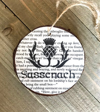 Load image into Gallery viewer, Wood Slice Ornaments: &quot;Sassenach&quot;
