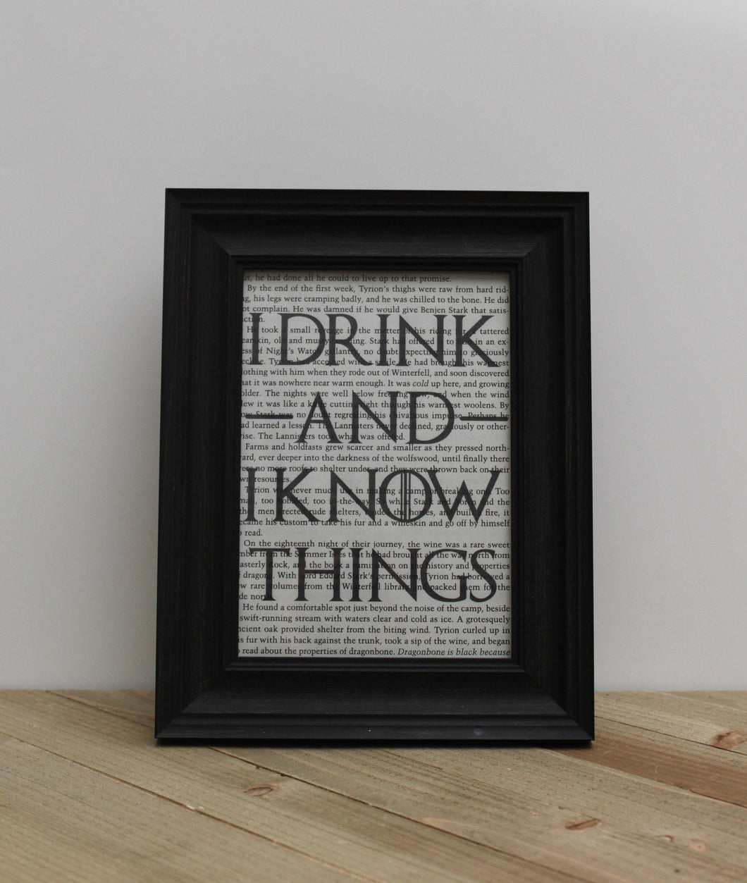 I Drink and I Know Things Book Page Print