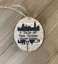 Load image into Gallery viewer, A Tale of Two Cities Wood Slice Ornament
